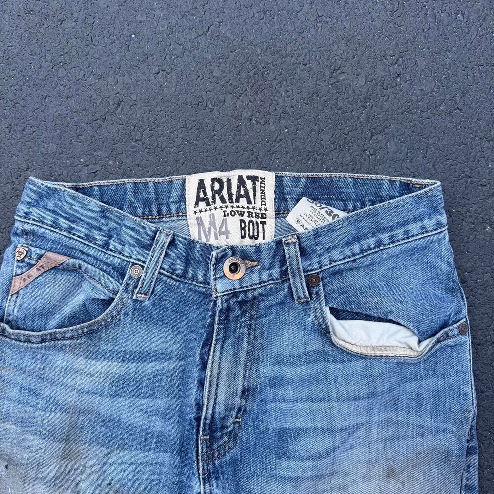 Ariat Men's Blue and Navy Jeans